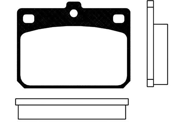 Kavo parts BP-3000 Brake Pad Set, disc brake BP3000