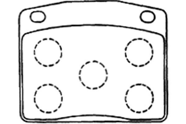 Kavo parts BP-2048 Brake Pad Set, disc brake BP2048