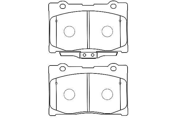 Kavo parts BP-2052 Brake Pad Set, disc brake BP2052