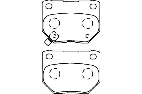 Kavo parts BP-8015 Brake Pad Set, disc brake BP8015