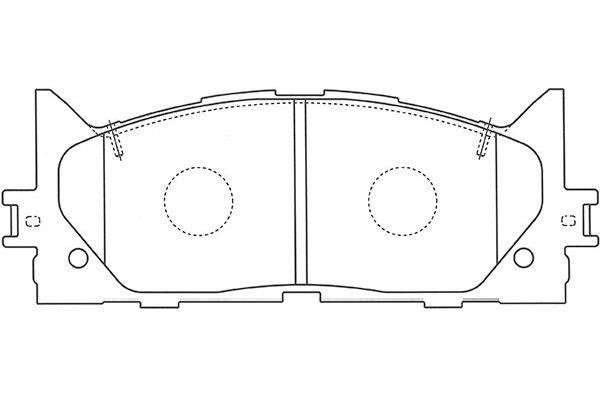 Kavo parts BP-9105 Brake Pad Set, disc brake BP9105