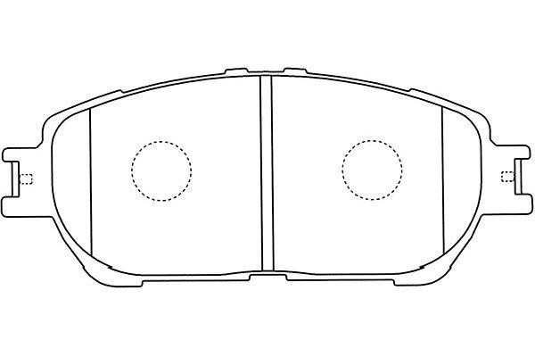 Kavo parts BP-9108 Brake Pad Set, disc brake BP9108