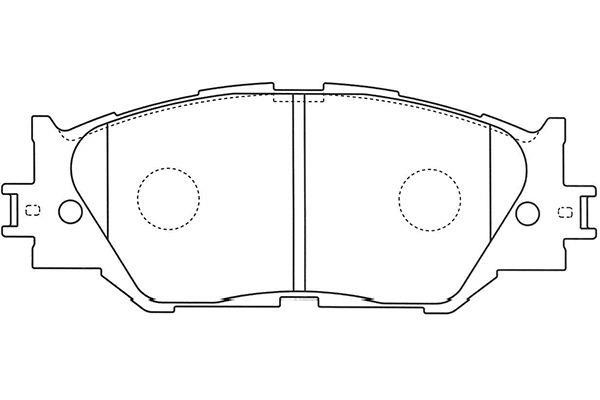 Kavo parts BP-9114 Brake Pad Set, disc brake BP9114