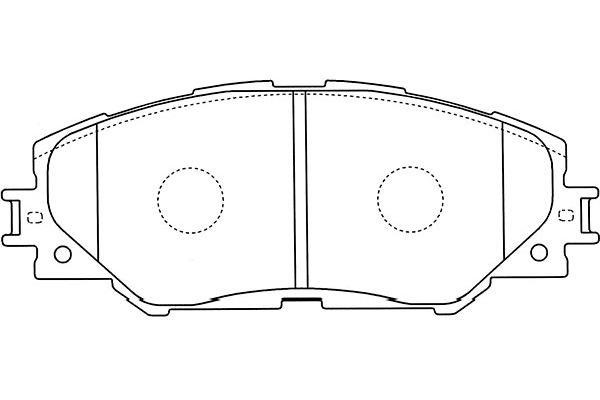 Kavo parts BP-9115 Brake Pad Set, disc brake BP9115