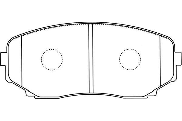 Kavo parts BP-4573 Brake Pad Set, disc brake BP4573