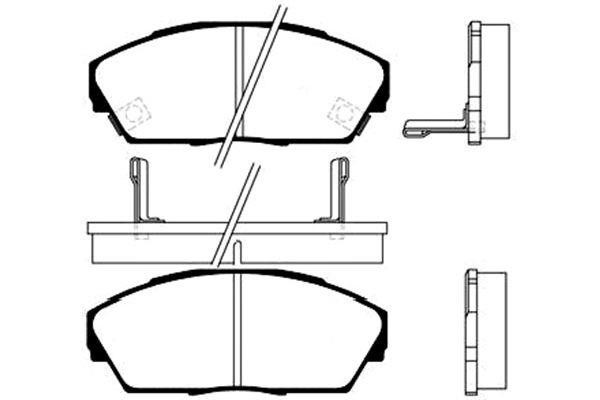 Kavo parts BP-2021 Brake Pad Set, disc brake BP2021