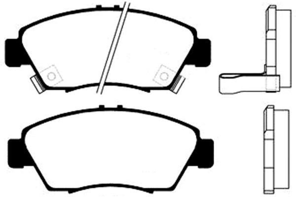 Kavo parts BP-2022 Brake Pad Set, disc brake BP2022