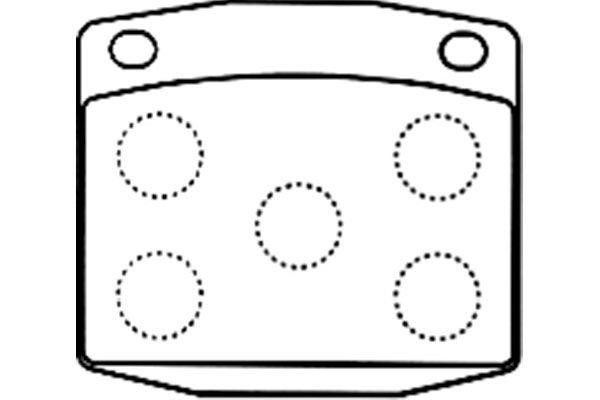 Kavo parts BP-6586 Brake Pad Set, disc brake BP6586