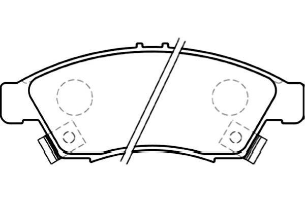 Kavo parts BP-8522 Brake Pad Set, disc brake BP8522