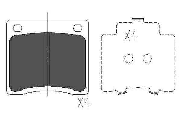 Kavo parts KBP-6568 Brake Pad Set, disc brake KBP6568