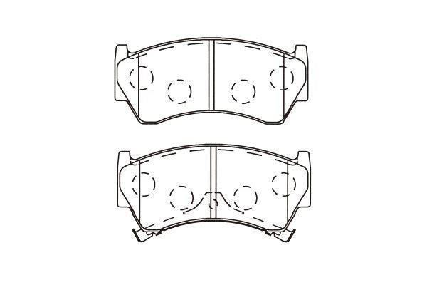 Kavo parts BP-6618 Brake Pad Set, disc brake BP6618