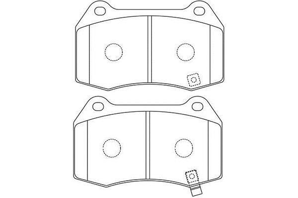 Kavo parts BP-6622 Brake Pad Set, disc brake BP6622