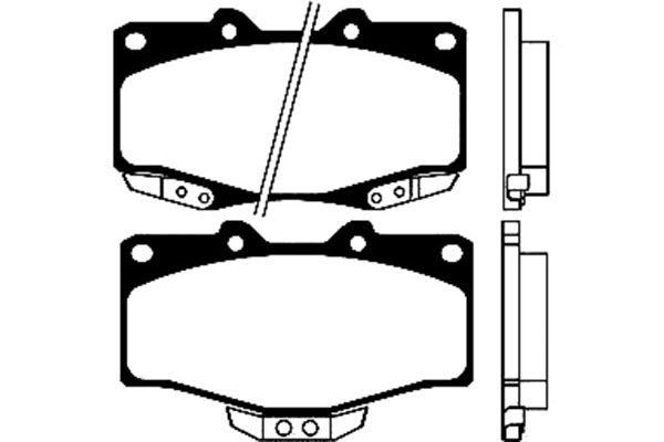 Kavo parts BP-9025 Brake Pad Set, disc brake BP9025