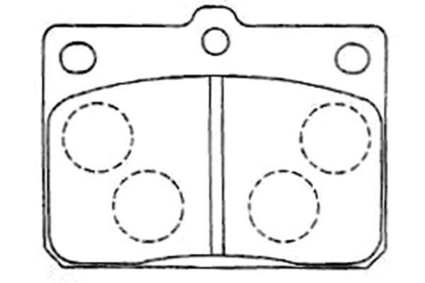 Kavo parts BP-9089 Brake Pad Set, disc brake BP9089