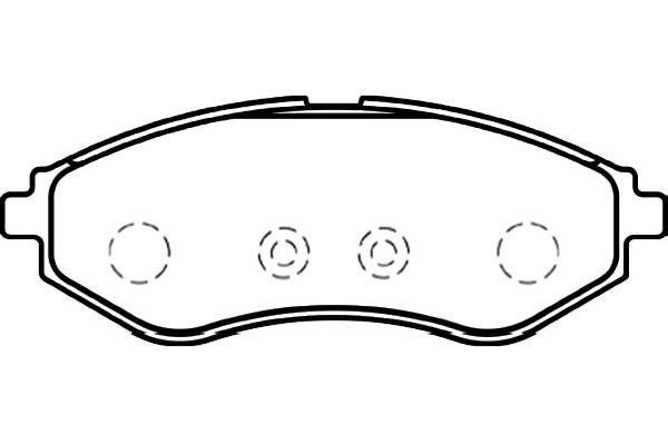 Kavo parts BP-1008 Brake Pad Set, disc brake BP1008