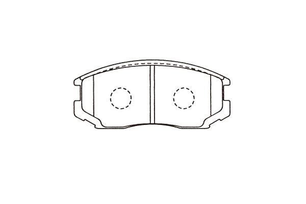 Kavo parts BP-1515 Brake Pad Set, disc brake BP1515
