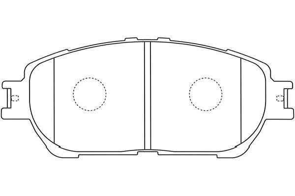 Kavo parts BP-9130 Brake Pad Set, disc brake BP9130