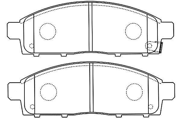 Kavo parts BP-5552 Brake Pad Set, disc brake BP5552