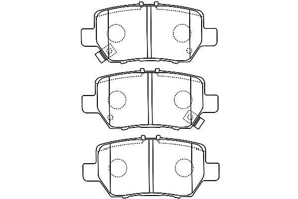 Kavo parts BP-2053 Brake Pad Set, disc brake BP2053