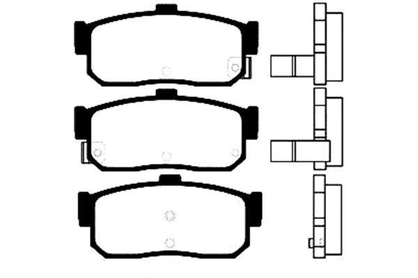 Kavo parts BP-6554 Brake Pad Set, disc brake BP6554