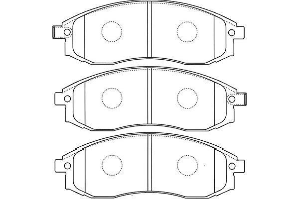 Kavo parts BP-5535 Brake Pad Set, disc brake BP5535