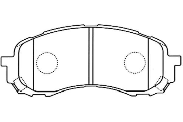 Kavo parts BP-8018 Brake Pad Set, disc brake BP8018