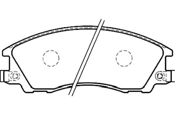 Kavo parts BP-3021 Brake Pad Set, disc brake BP3021