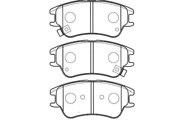 Kavo parts BP-3027 Brake Pad Set, disc brake BP3027