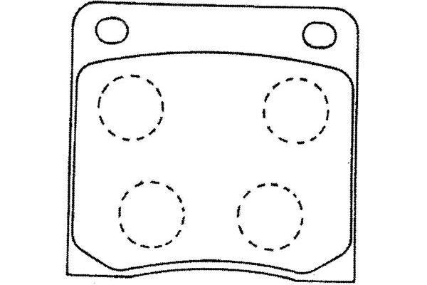 Kavo parts BP-6584 Brake Pad Set, disc brake BP6584