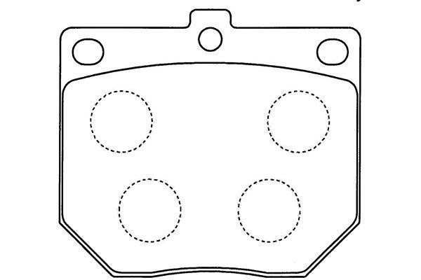 Kavo parts BP-6585 Brake Pad Set, disc brake BP6585