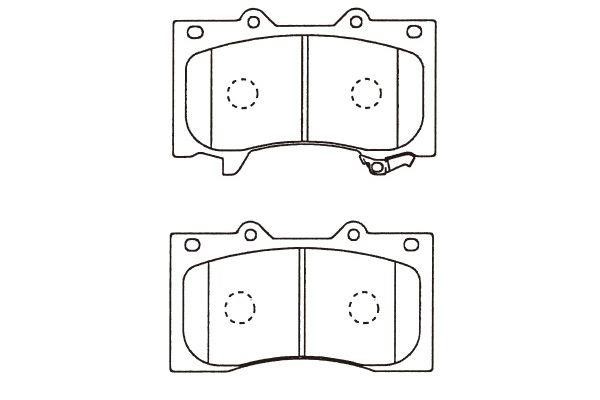 Kavo parts BP-6627 Brake Pad Set, disc brake BP6627
