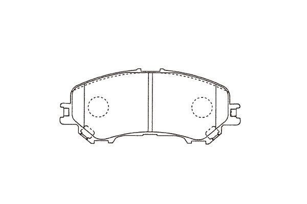 Kavo parts BP-6632 Front disc brake pads, set BP6632