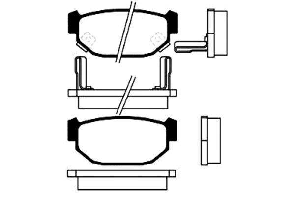 Kavo parts BP-8002 Brake Pad Set, disc brake BP8002