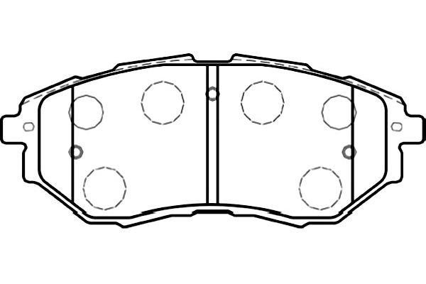 Kavo parts BP-8020 Brake Pad Set, disc brake BP8020