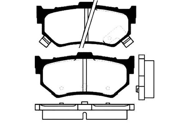 Kavo parts BP-8514 Brake Pad Set, disc brake BP8514