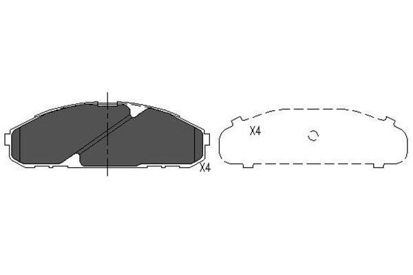 Kavo parts KBP-6538 Brake Pad Set, disc brake KBP6538