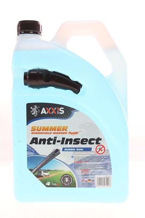 AXXIS 48391093981 Summer windshield washer fluid, Bubble Gum, 4l 48391093981