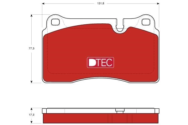 TRW GDB1743DTE Brake Pad Set, disc brake GDB1743DTE