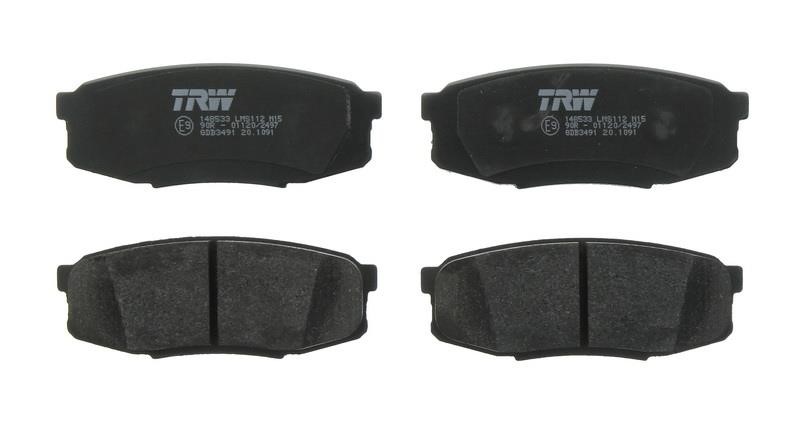 TRW GDB3491 TRW COTEC disc brake pads, set GDB3491