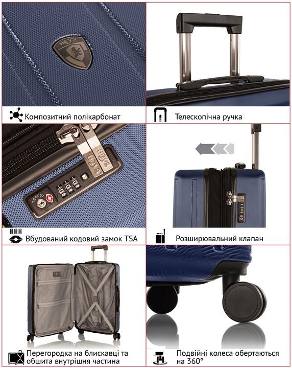 Suitcase Heys SpinLite (S) Navy (10157-0028-21) Heys 930200