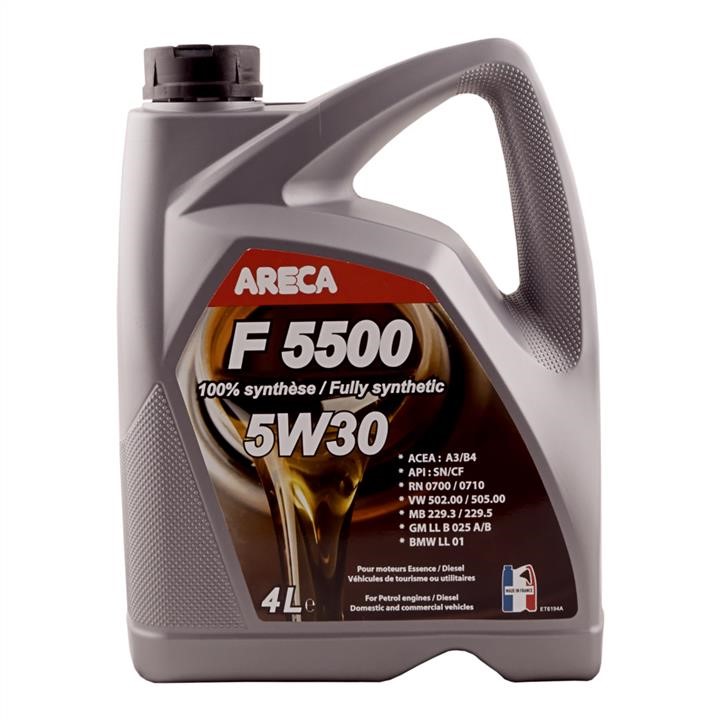 Areca 027E0004000 Engine oil Areca F5500 5W-30, 4L 027E0004000