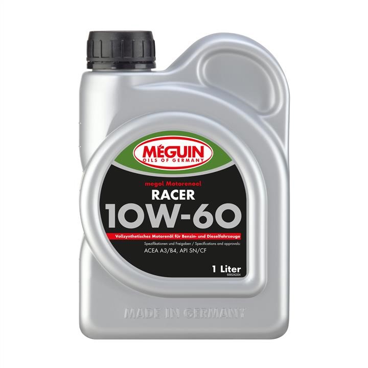 Meguin 6524 Engine oil Meguin Racer 10W-60, 1L 6524