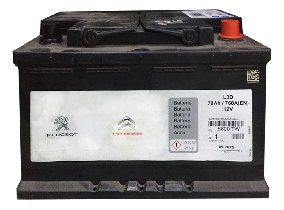 Citroen/Peugeot 5600 TW Battery Citroen/Peugeot 12V 70AH 760A(EN) R+ 5600TW