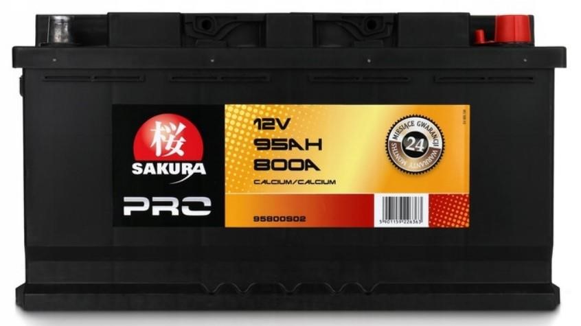 Sakura 95800S02 Battery Sakura 12V 95AH 800A(EN) R+ 95800S02