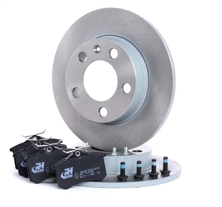  8263.01 Brake discs with pads rear non-ventilated, set 826301