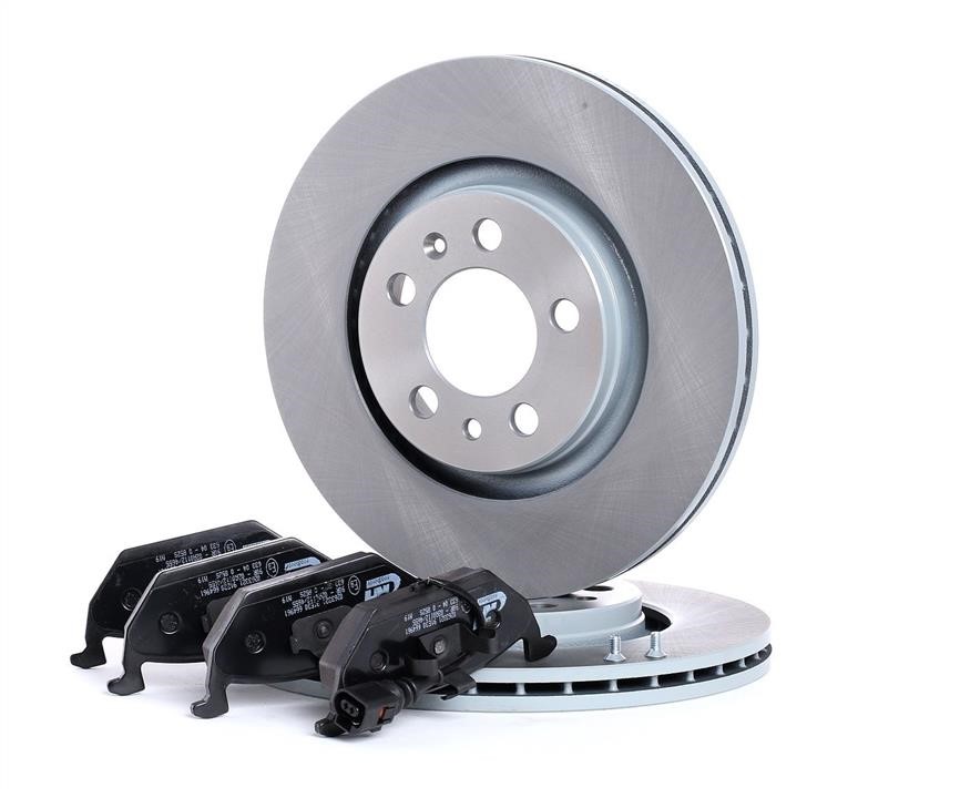  8633.01 Front ventilated brake discs with pads, set 863301