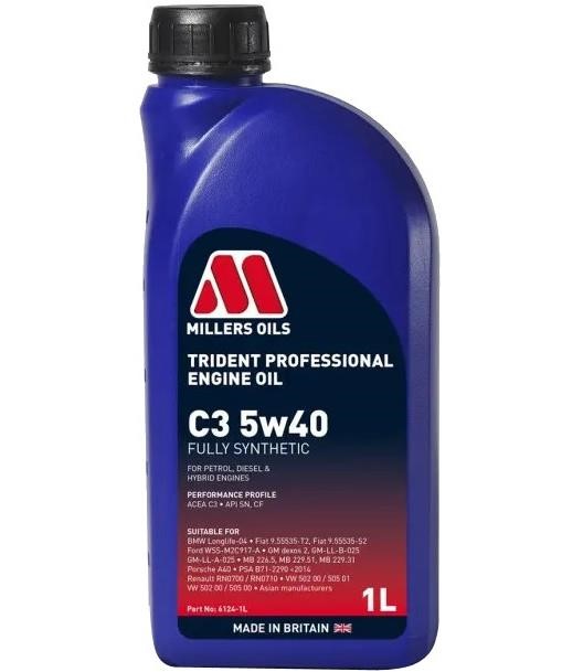 Millers Oils 5999-1 Engine oil Millers Oils Trident Professional C3 5W-30, 1L 59991