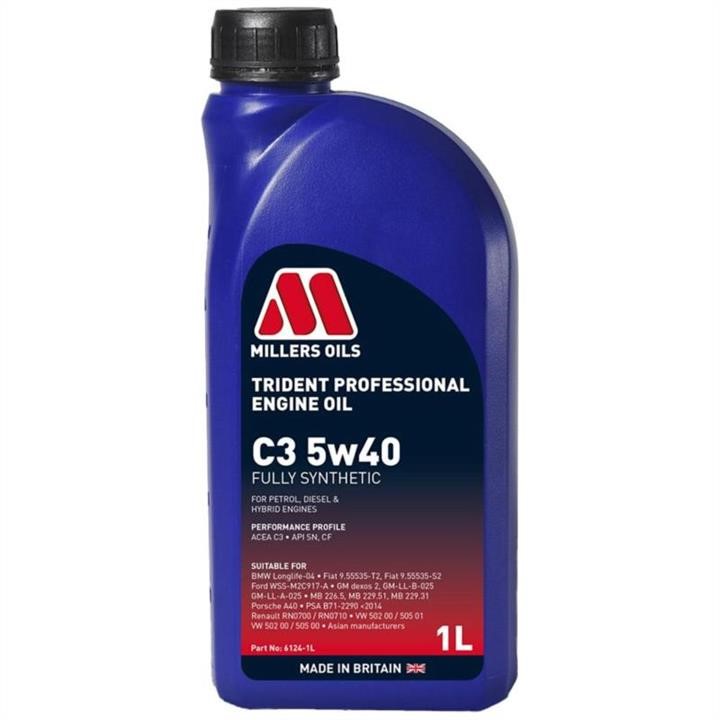 Millers Oils 6124-1 Engine oil Millers Oils Trident Professional C3 5W-40, 1L 61241