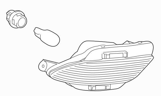Rear right side marker lamp in bumper Toyota 81480-48030
