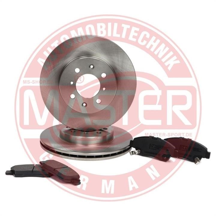 Master-sport 202101052 Front ventilated brake discs with pads, set 202101052